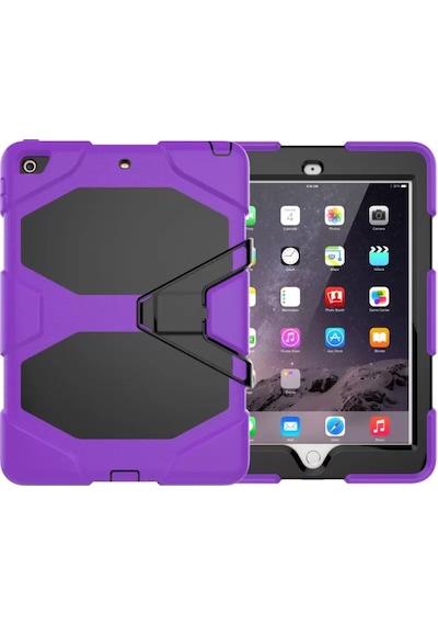 Apple iPad Uyumlu 5 Air 9.7 Kılıf Griffin Tablet Kapak - Mor Arka Kapak