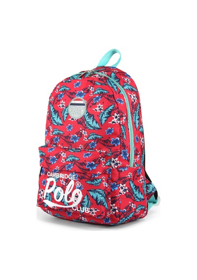 Cambridge Polo Club Island Roamer İki Bölmeli Unisex Sırt Çantası Kırmızı
