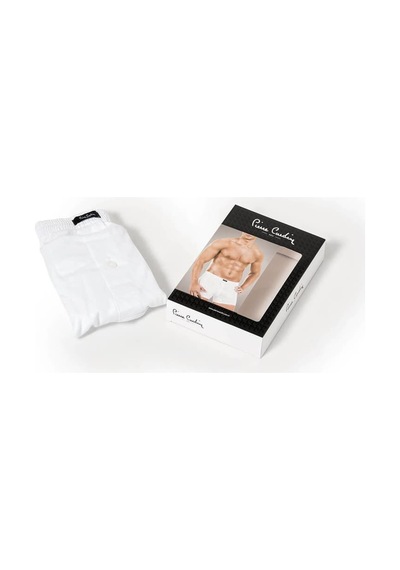 Pierre Cardin Erkek Penye Boxer Beyaz L