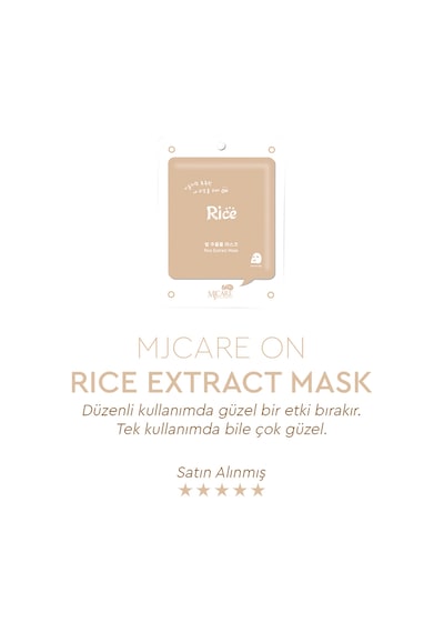 On Rice Extract Mask - Pirinç Özlü Yüz Maskesi 5'li