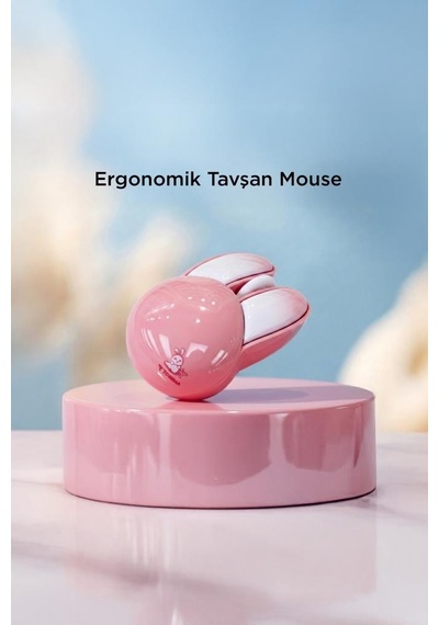 Torima TM-21 Kablosuz Tavşan Kulaklı Sessiz Mouse 1200 DPI Optik Kablosuz Fare