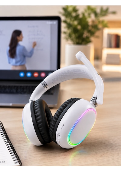 Rgb Beyaz Kulaklık Max-17 - Lisinya