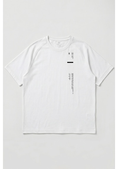 Tommy Life Beyaz Baskılı Battal Büyük Beden Kısa Kollu Erkek T-shirt - 88465