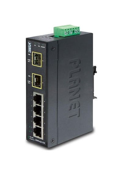 Planet Pl-ısw-621tf 4 Port 10/100/base-tx 2 Port 100base-fx Sfp Endüstriyel Switch