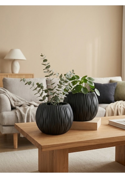 Kaveld Stone Calm El Yapımı Dekoratif Seramik Görünümlü Saksı Çizgi Kabartmalı Minimalist Iç Mekan Saksısı Salon Balkon Ofis Çiçeklik Ev Dekoru Siyah Kaveld Stone Calm El Yapımı Dekoratif Seramik Görünümlü Saksı Çizgi Kabartmalı Minimalist Iç Mekan Saksısı Salon Balkon Ofis Çiçeklik Ev Dekoru Siyah