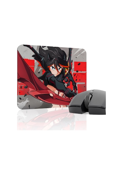 Kill La Kill Kaymaz Dikişli Kauçuk Oyuncu Mousepad V1 - 22x18 Gaming Mouse Pad Fare Altlığı