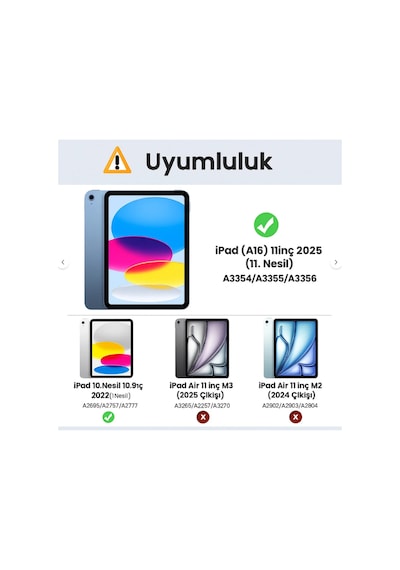 İpad 11 A16 2025 10. Nesil 10.9 Uyumlu Kılıf Like Stantlı Tablet Silikon A3354 A3355 Kapaklı Kılıf İpad 11 A16 2025 10. Nesil 10.9 Uyumlu Kılıf Like Stantlı Tablet Silikon A3354 A3355 Kapaklı Kılıf
