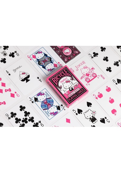 Bicycle Hello Kitty Black & Pink Premium Oyun Kağıdı Koleksiyonluk İskambil Kartları Destesi