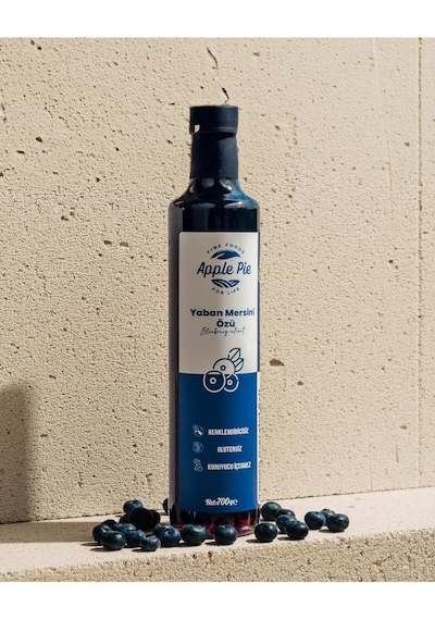 Applepiefoods Yaban Mersini Özü 700 Gr , Doğal , Katkısız Analizli , Soğuk Sıkım , Blueberry Extract