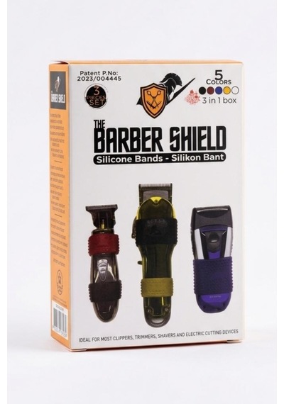 The Barber Shield Silikon Makine Kaydırmazı Farklı Ebat & Renklerde 3'lü Paket