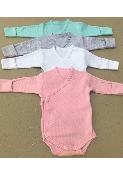Özdemirli Bebe Özdemirlitekstil Bebelino Çıtçıtlı Badi Kruvaze (4 Lü Paket) (456578775) Çok Renkli