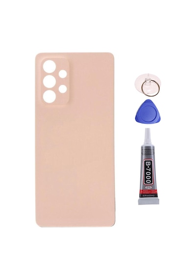 Samsung A53 Gold Uyumlu Arka Kapak Batarya Kapağı Pil Kapağı Yapışkan Ve Sökme Aparatıyla Beraber Full Set Gold