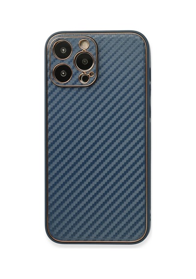 Apple iPhone Uyumlu  Uyumlu 13 Pro Kılıf Coco Karbon Silikon - Mavi