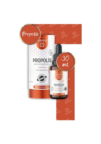 Erbatab Propolis Suda Çözünebilir Damla 30 Ml 600 Damla