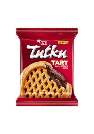Eti Tutku Tart 45 G - Yoğun Kremalı Enfes Tart Hamuru 4'li Avantaj Paketi - 4 Adet Tarı