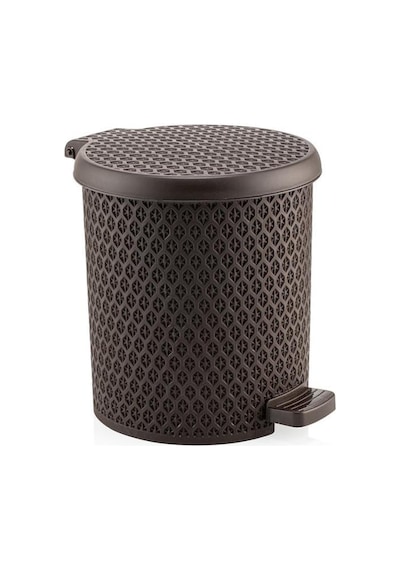 Omnipazar Sy-4313 Safir Plastik Pedallı Çöp Kovası 3,5 Lt Kahverengi
