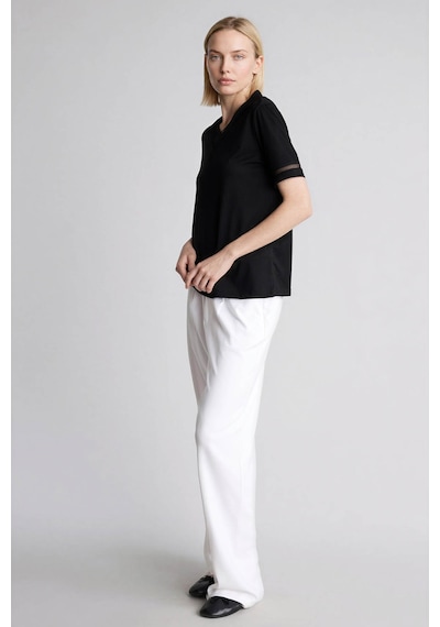 Defacto V Yaka Siyah Kadın T-shirt H1458ax/bk81