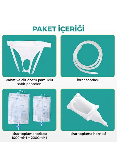 Kadınlar İçin Ergonomik Idrar Toplama Torbası-külotlu,hijyenik Ve Güvenli Kullanım Kadınlara Özel Tek Ebat