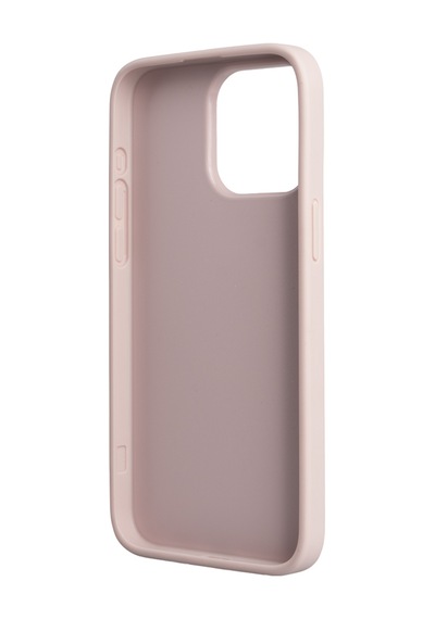 Apple Uyumlu iPhone 15 Pro Max Kılıf Guess Lisanslı 4g Büyük Metal Logolu Kalın Askılı Kapak Pembe Pembe