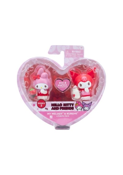 Hello Kitty Ve Arkadaşları My Melody İle Kuromi 2 Li Figür Paketi