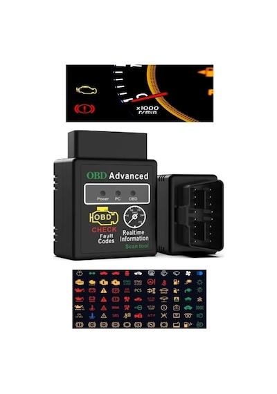 Gaman Apple Android Windows Uyumlu Yeni Nesil Bluetooth Oto Arıza Tespit Cihazı 1.5 Obd2