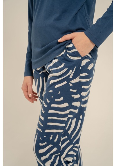 Arnetta Kadın Lacivert Uzun Kol Pijama Takım Ar3764-s-v1 Ar3764-s-v1