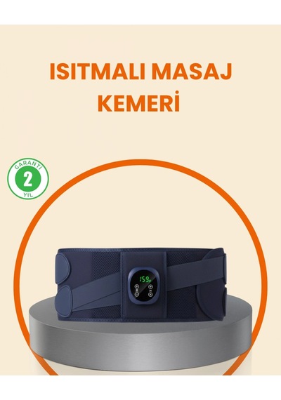 Isıtmalı Masaj Kemeri Dijital Ekranlı Bel Çevresi 100 Cm Altı Uyumlu
