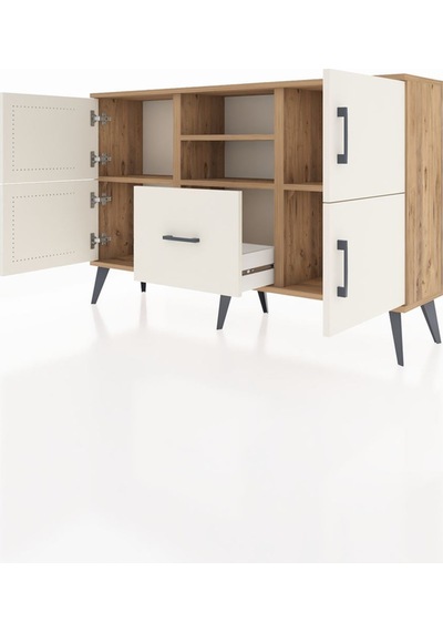 Arges Konsol 4 Raflı Tek Çekmeceli 4 Kapaklı 132x30x83 Çam-aytaşı/aytaşı Aytaşı/aytaşı Arges Konsol 4 Raflı Tek Çekmeceli 4 Kapaklı 132x30x83 Çam-aytaşı/aytaşı Aytaşı/aytaşı