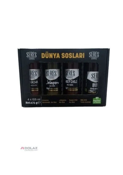 Seres Foods Gourmet Dünya Sosları Seti 105 Ml X 4 Kavanoz Cam