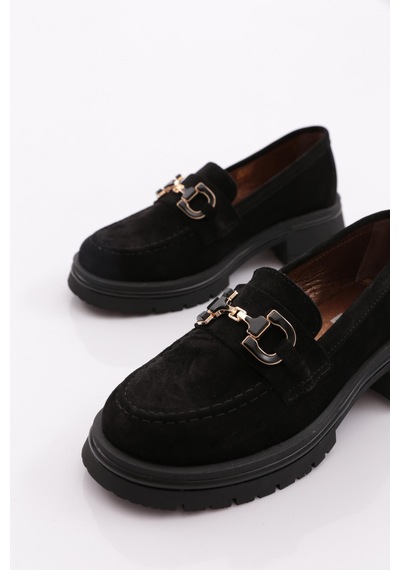 Dgn 5587 Kadın Loafer Ayakkabı Siyah