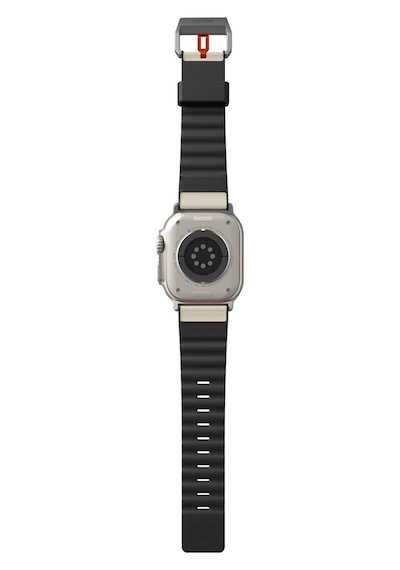 Watch Ultra Uyumlu Deri Kordon 49mm Skinarma Spunk Serisi Pu Strap Kayış Krem