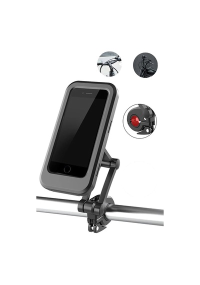 Telefon Tutucu Tutacağı Motosiklet Su Geçirmez Mıknatıslı Sarsılmaz Güçlü Ds-mth3 Siyah