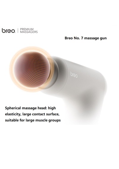 Breo Massage Gun M0220 - Isı Terapili, Fırçasız Motorlu Ve Taşına Gri