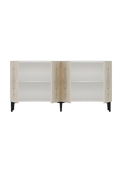 Ka1529 Hüma Konsol Ve Tv Sehpası 150cm Beyaz-traverten