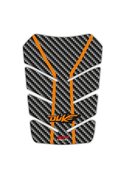 GP Kompozit KTM Duke 250 2011-2020 Uyumlu Tank Pad Turuncu-Karbon