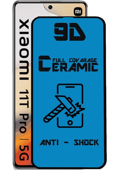 Xiaomi Mi 11T Pro Tam Kaplayan Seramik Nano Esnek Ekran Koruyucu Cam