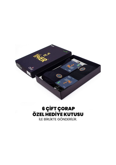 Just Inner Erkek 6 Lı Bambu Çorap Diyabet Terletmez Yapı 11500 Lacivert