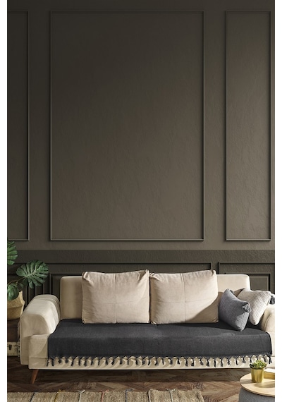 Asya Koltuk Örtüsü 115x200 Cm - Siyah