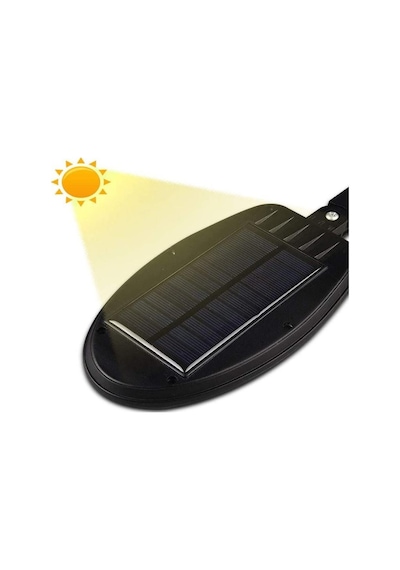 48 Cob Ledli Sensörlü Solar Sokak Lambası