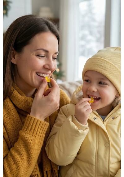 Dynavit Gummies Vitamin D3 60 Çiğnenebilir Form - Aile Boyu Kullanım D Vitamini Kas & Kemik & Bağışıklık