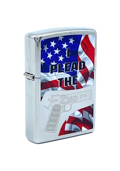 Zippo 2nd Amendment Plead With Flag Dizayn Çakmak