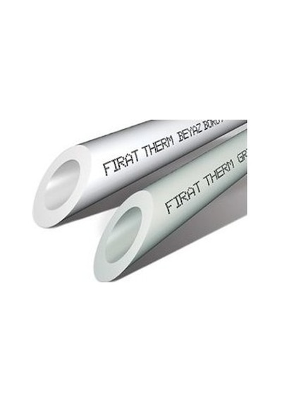 Fırat Fıratboru Pn25 Pprc Boru 20 Mm. Beyaz Temiz Su Tesisat Borusu 100 Mt.