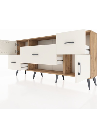 Arges Konsol 2 Raflı 3 Çekmeceli 2 Kapaklı 176x30x83 Çam-aytaşı/aytaşı Aytaşı/aytaşı Arges Konsol 2 Raflı 3 Çekmeceli 2 Kapaklı 176x30x83 Çam-aytaşı/aytaşı Aytaşı/aytaşı
