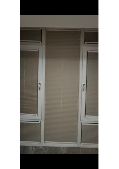 Plise Perde Premium Cam Balkon Isı Yalıtım Leke Tutmaz Katlanır Perde Bej