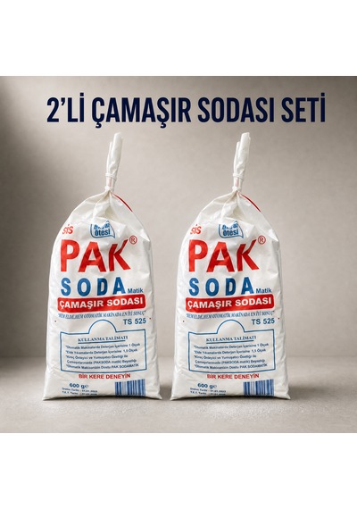 2'li Pak Toz Çamaşır Sodası