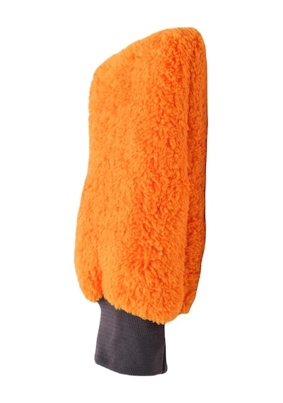 Autofresh Welsoft Oto Yıkama Eldiveni Astarlı Araç Temizleme Mikrofiber Araba Cila Eldiveni Turuncu