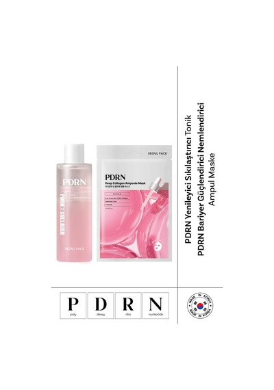 Dermal Yenileyici Sıkılaştırıcı Yaşlanma Karşıtı Pdrn Tonik 250 Ml Ve Rose Pdrn Ampul Maske 23 Gr