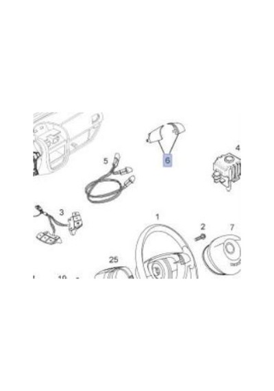 Opel Corsa C,tigra B, Meriva A Korna Butonu Sağ Sol Takım