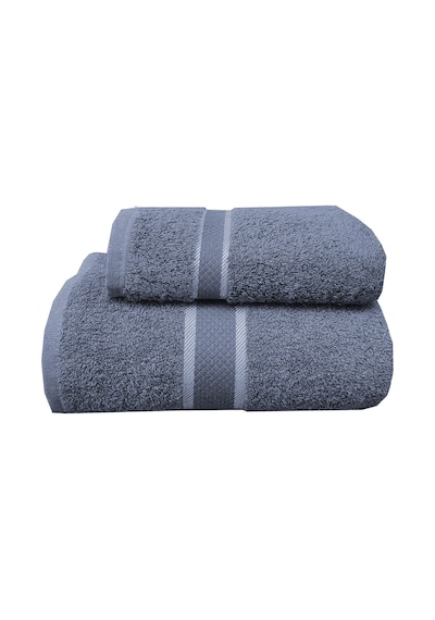 %100 Pamuk 2 Parça Kadın/erkek Banyo Duş Hamam Havlu Seti 90x150 Cm Antrasit