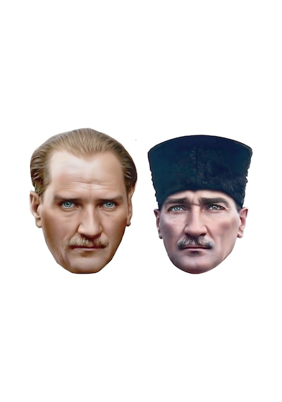 Atatürk Maske Seti Karton 2 Li Tüm Yaşlar